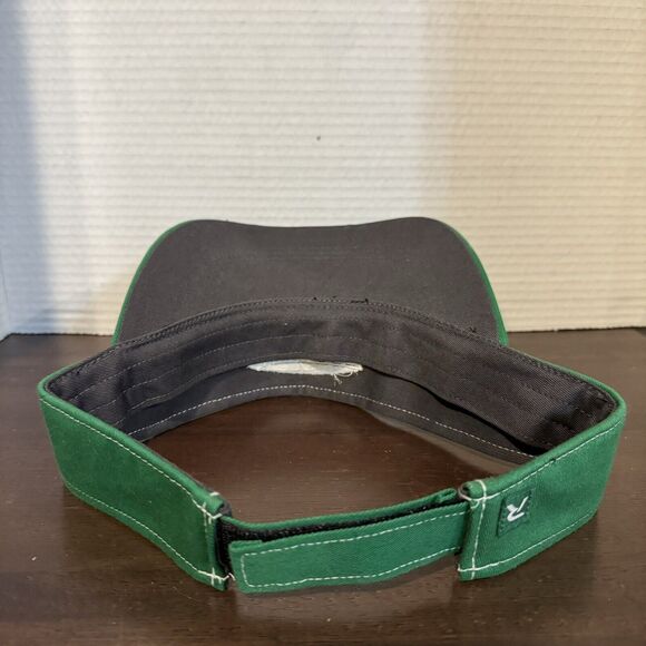 Hurst Farm Supply Golf Visor Adjustable Hook & Loop Strap Hat Gray Green Farm - Picture 9 of 11
